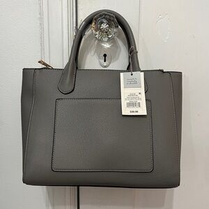 Target, A New Day, Satchel Boxy Purse. Converts to Cross Body. Pigeon Grey. NWT